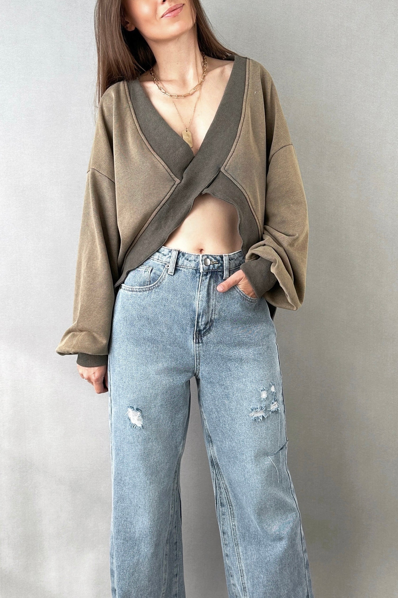 Astor Cropped Sweatshirt - alldeserved.com