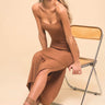 The Bobbi Bodycon Slit Midi Dress - alldeserved.com