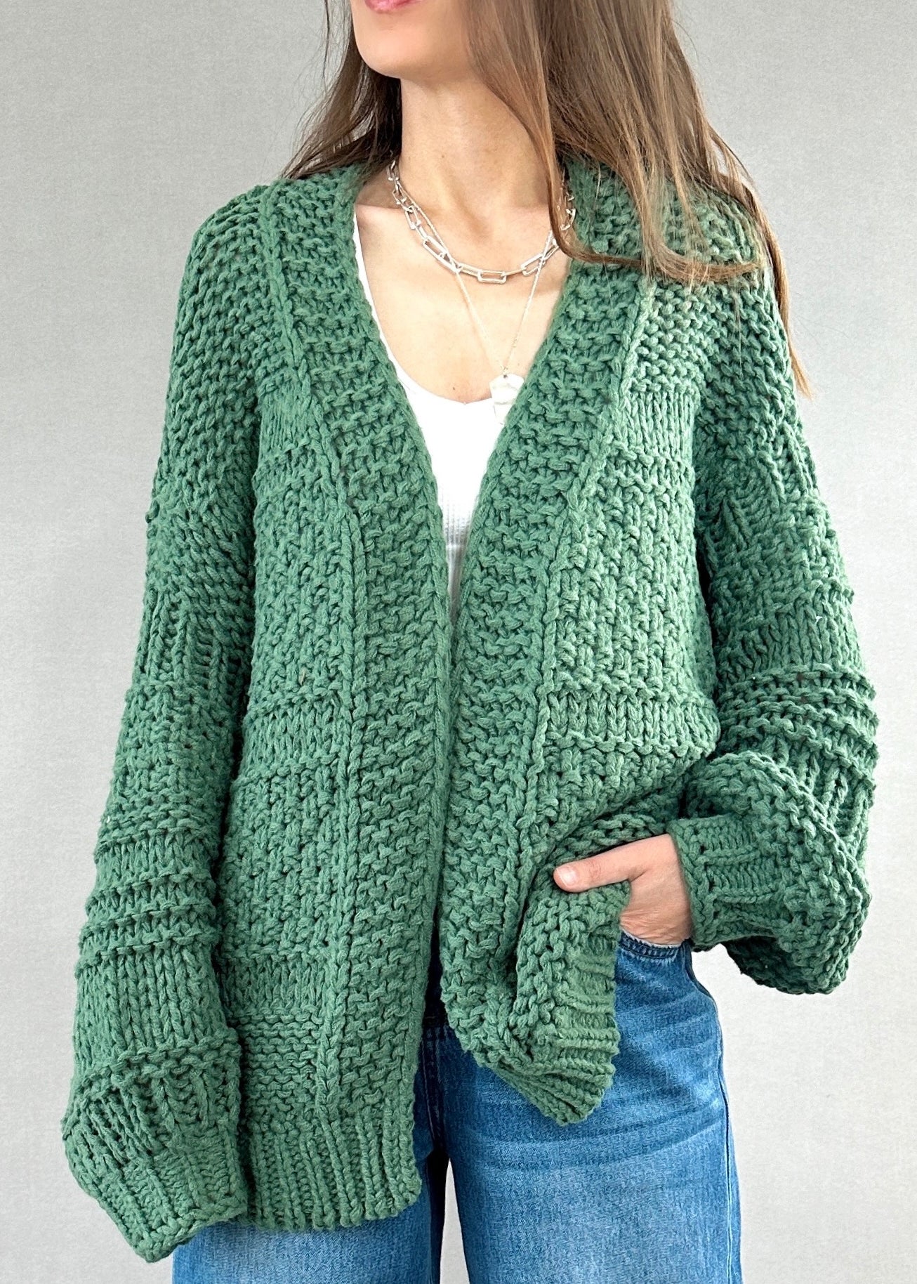 Solid Color Chunky Cardigan - alldeserved.com
