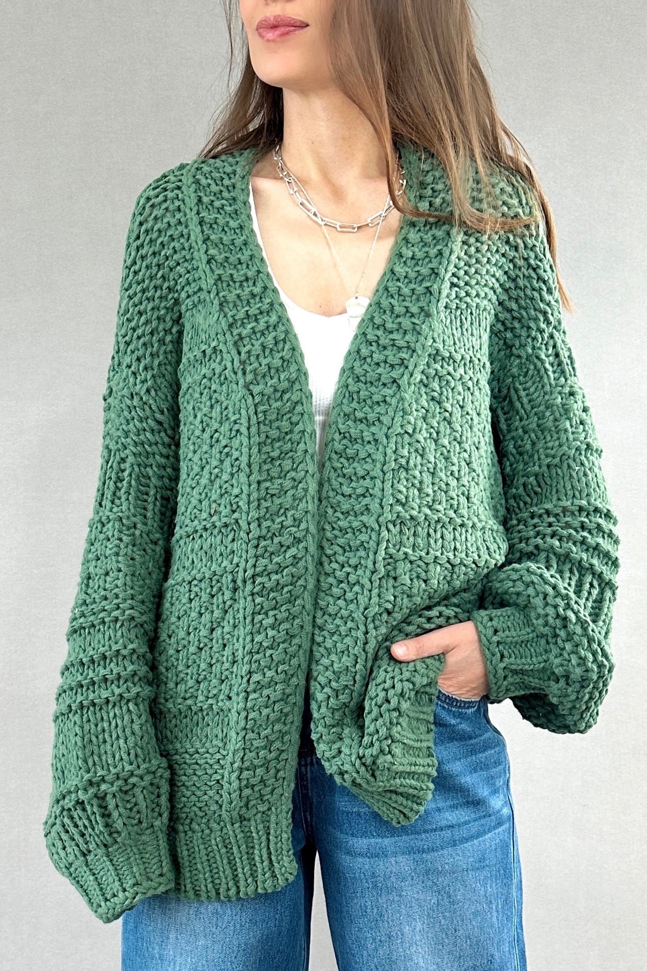 Solid Color Chunky Cardigan - alldeserved.com