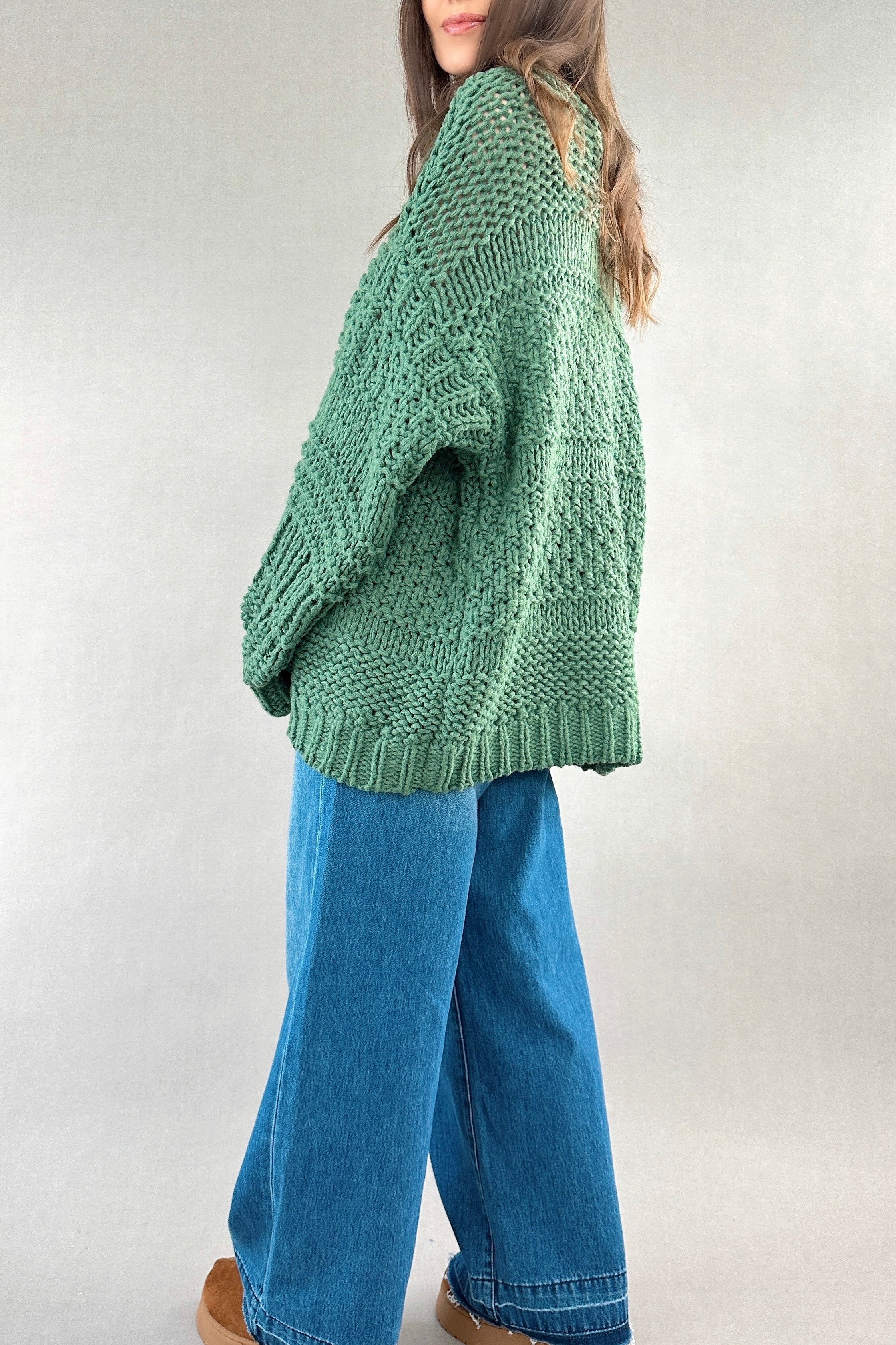 Solid Color Chunky Cardigan - alldeserved.com