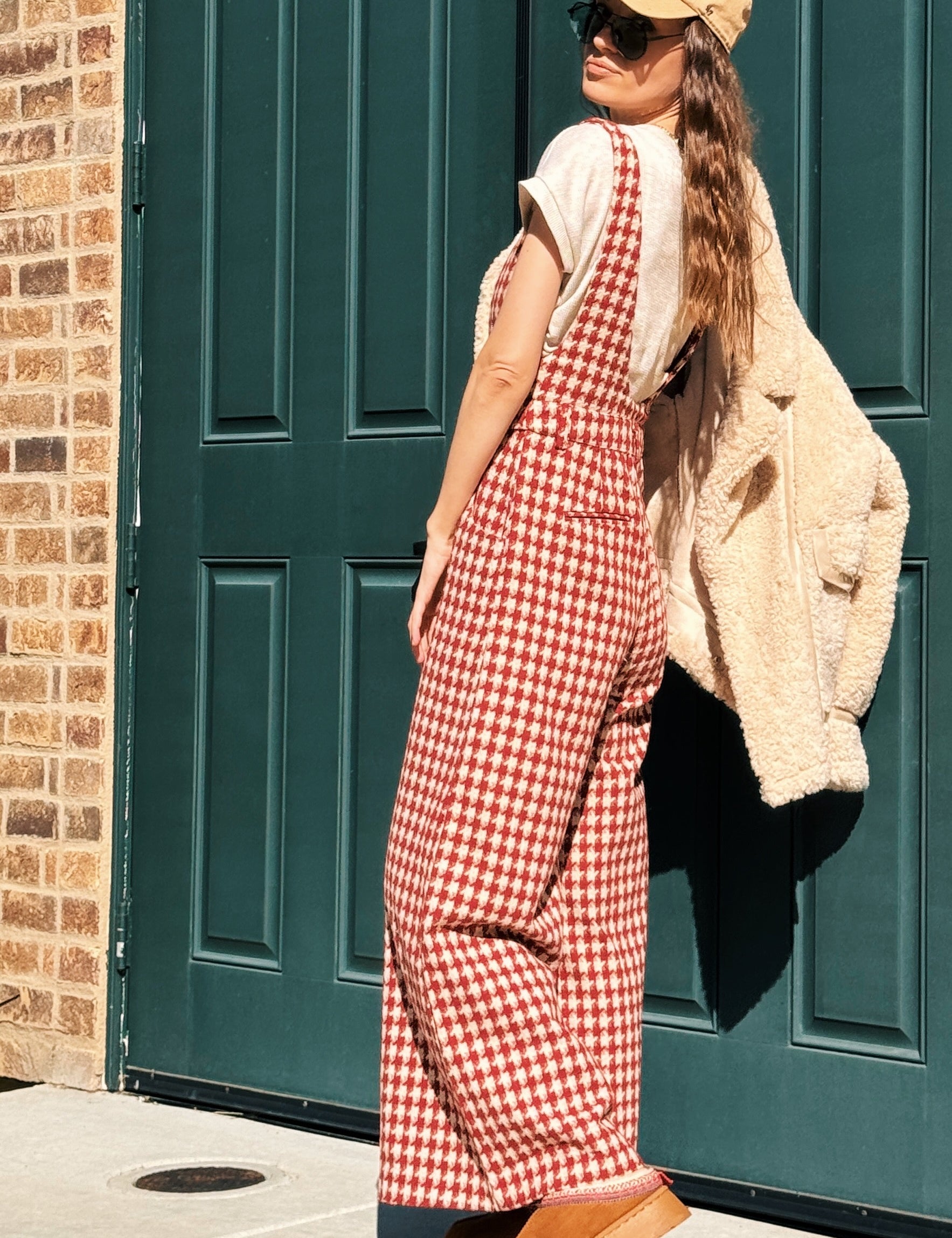 Red Maeve Culotte Jumpsuit - alldeserved.com