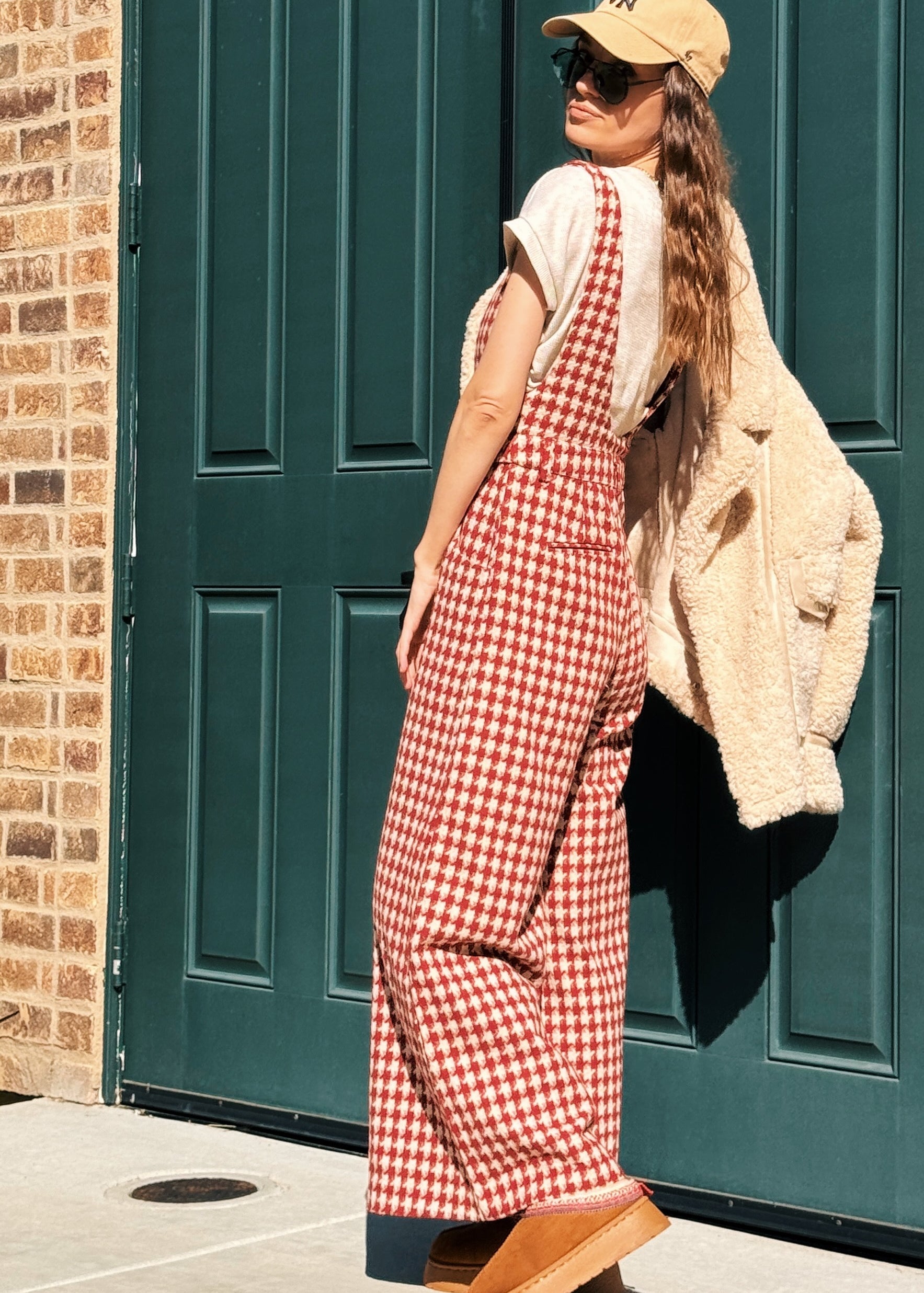 Red Maeve Culotte Jumpsuit - alldeserved.com