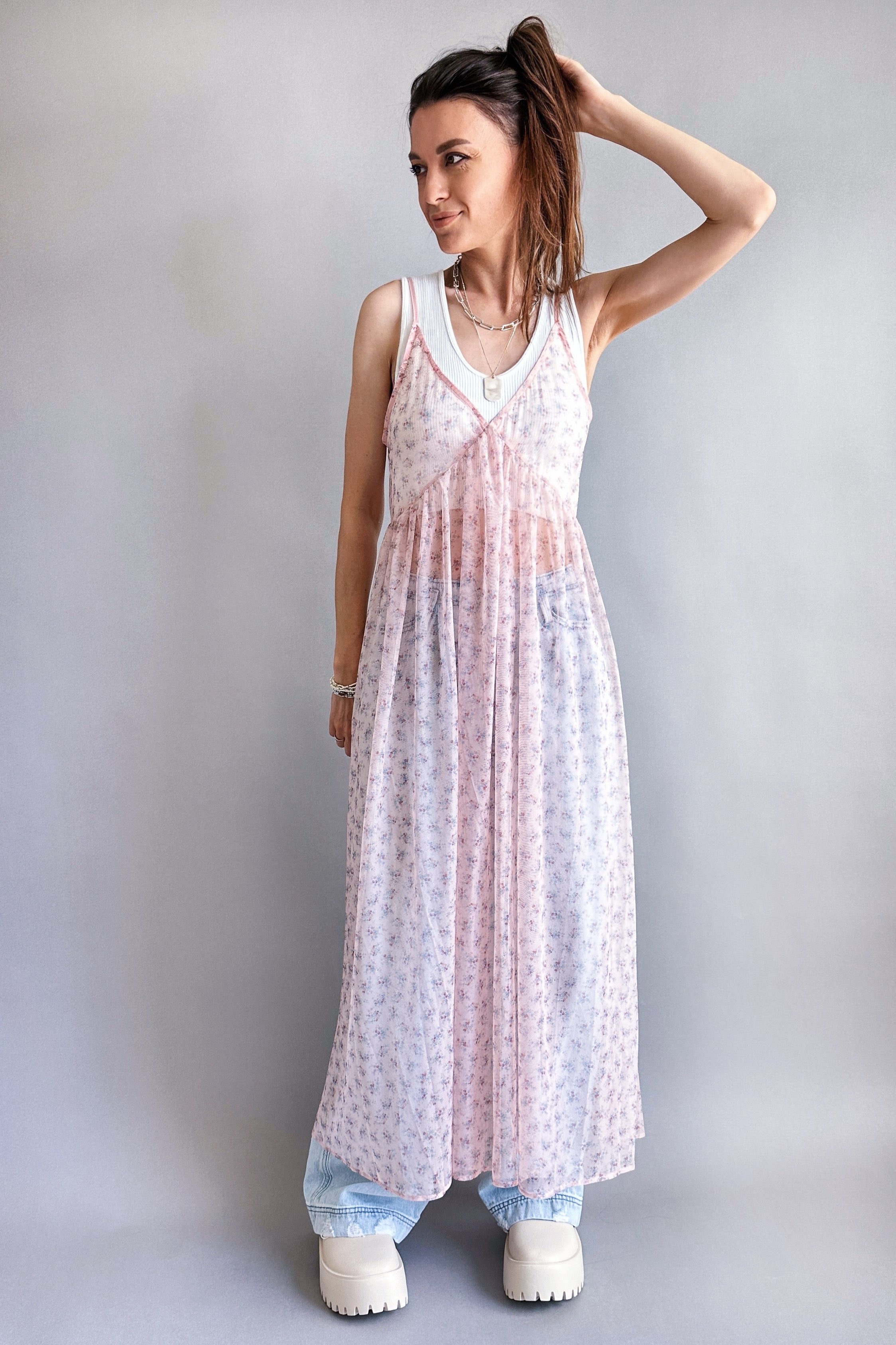 Bella Blossom See-through Dress - alldeserved.com