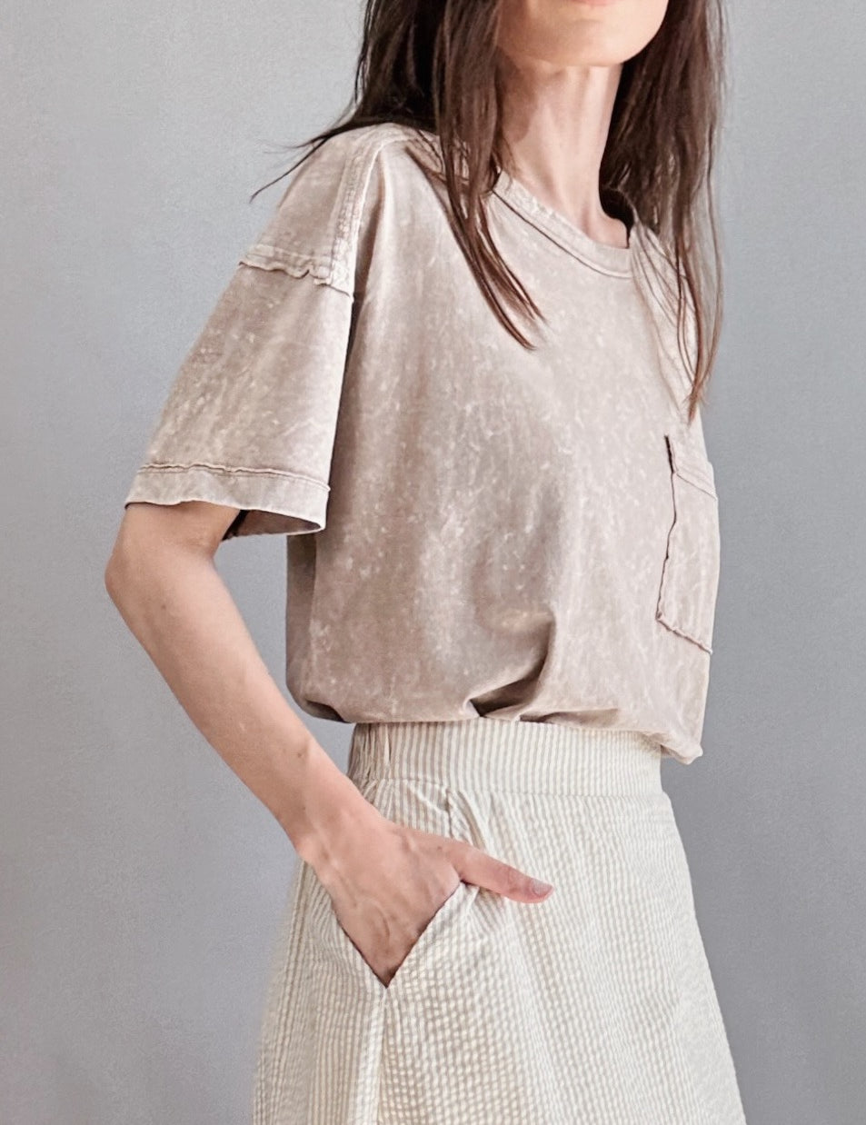 Raw Seamed Washed Tee - alldeserved.com