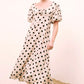 Bianca A-line Polka Dot Midi Dress - alldeserved.com