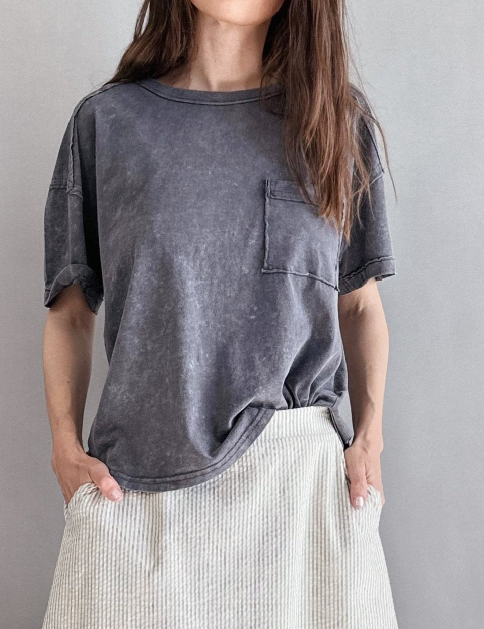 Raw Seamed Washed Tee - alldeserved.com