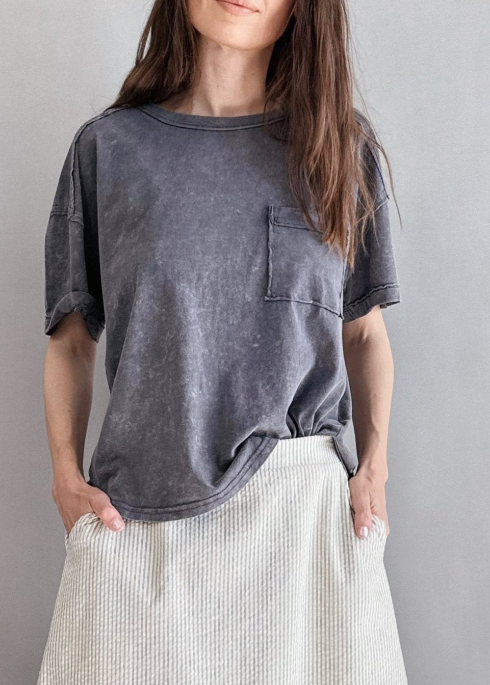 Raw Seamed Washed Tee - alldeserved.com