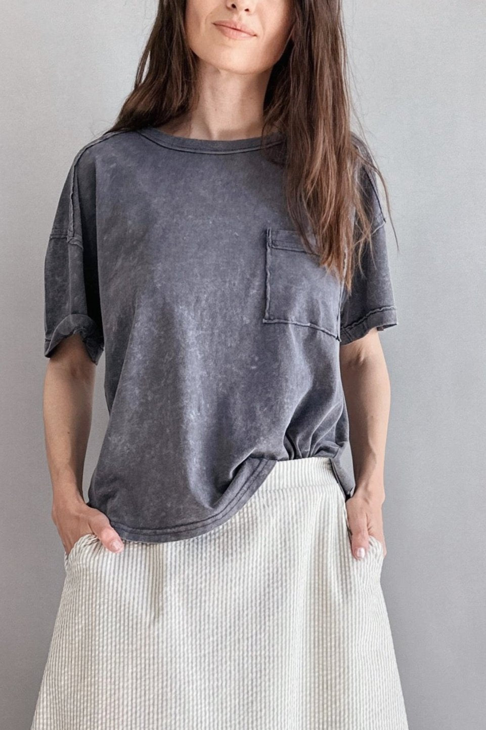 Raw Seamed Washed Tee - alldeserved.com