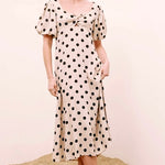 Bianca A-line Polka Dot Midi Dress - alldeserved.com