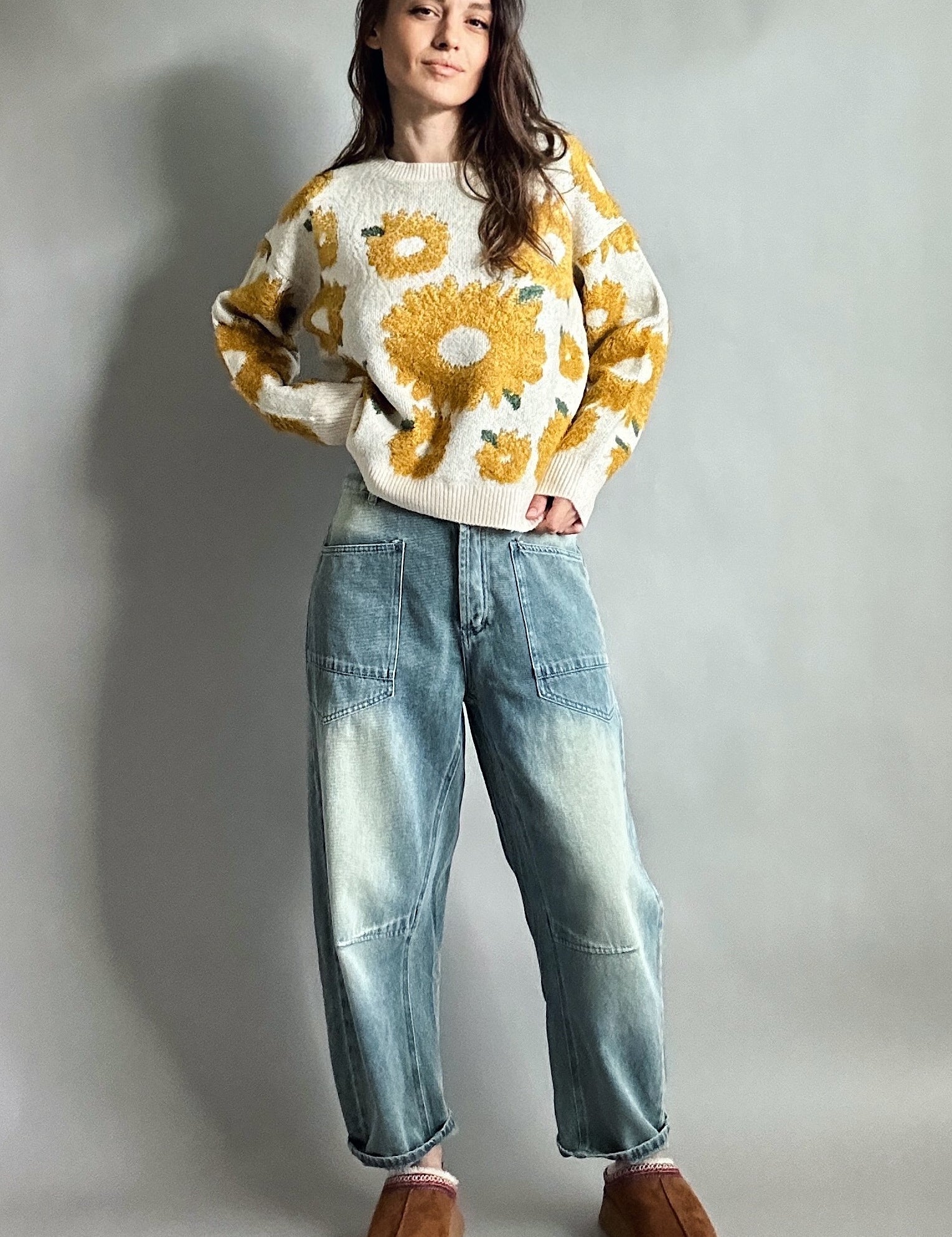 Shon Front Pocket Barrel Jeans - alldeserved.com