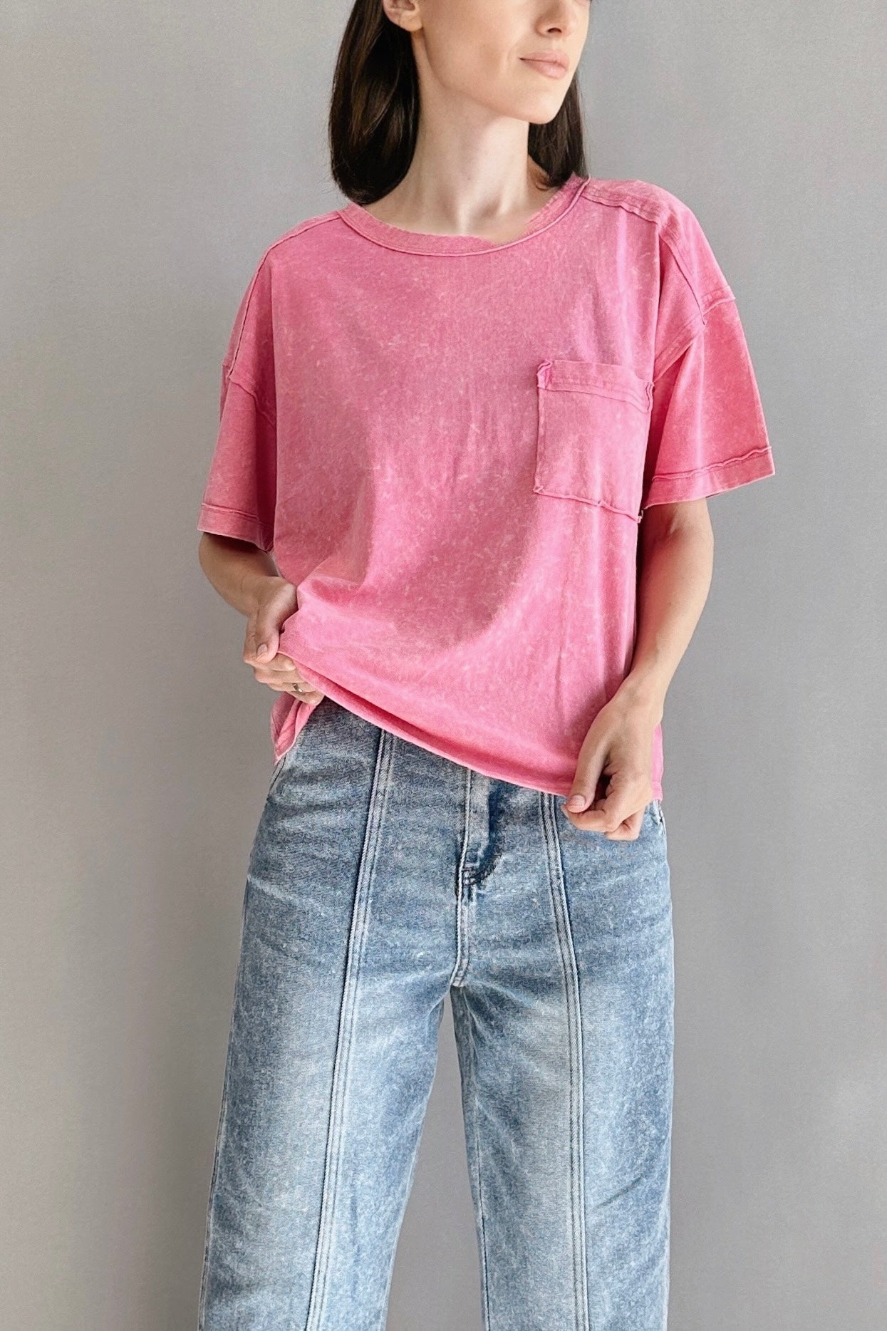 Raw Seamed Washed Tee - alldeserved.com