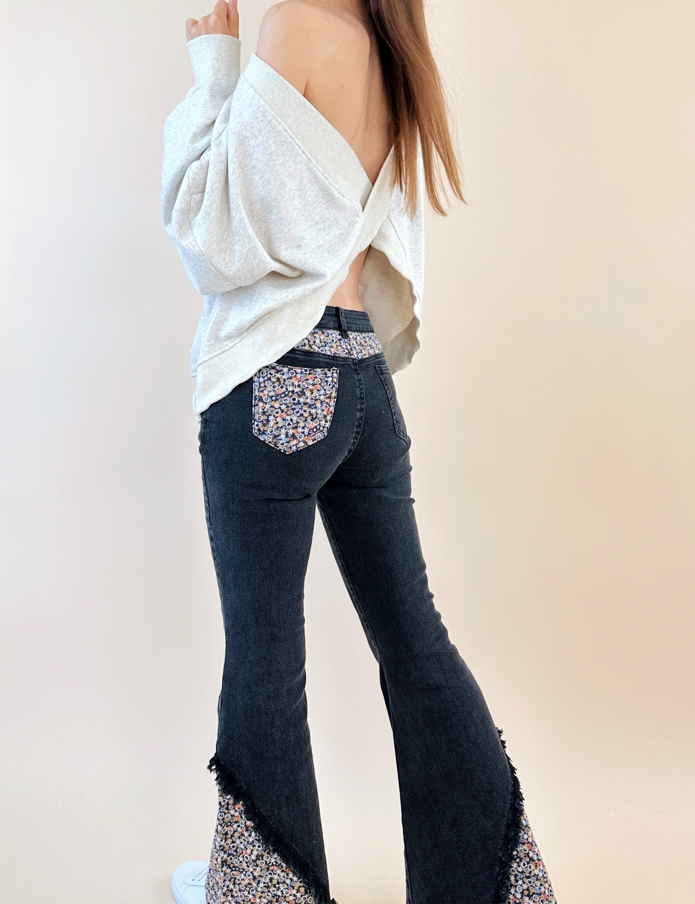 Farrah Embroidered Flare Jeans - alldeserved.com