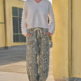 Malibu Leopard Print Pull-On Pants