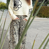 Floral Street Cropped Sweater - Ivory
