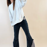 Farrah Embroidered Flare Jeans - alldeserved.com