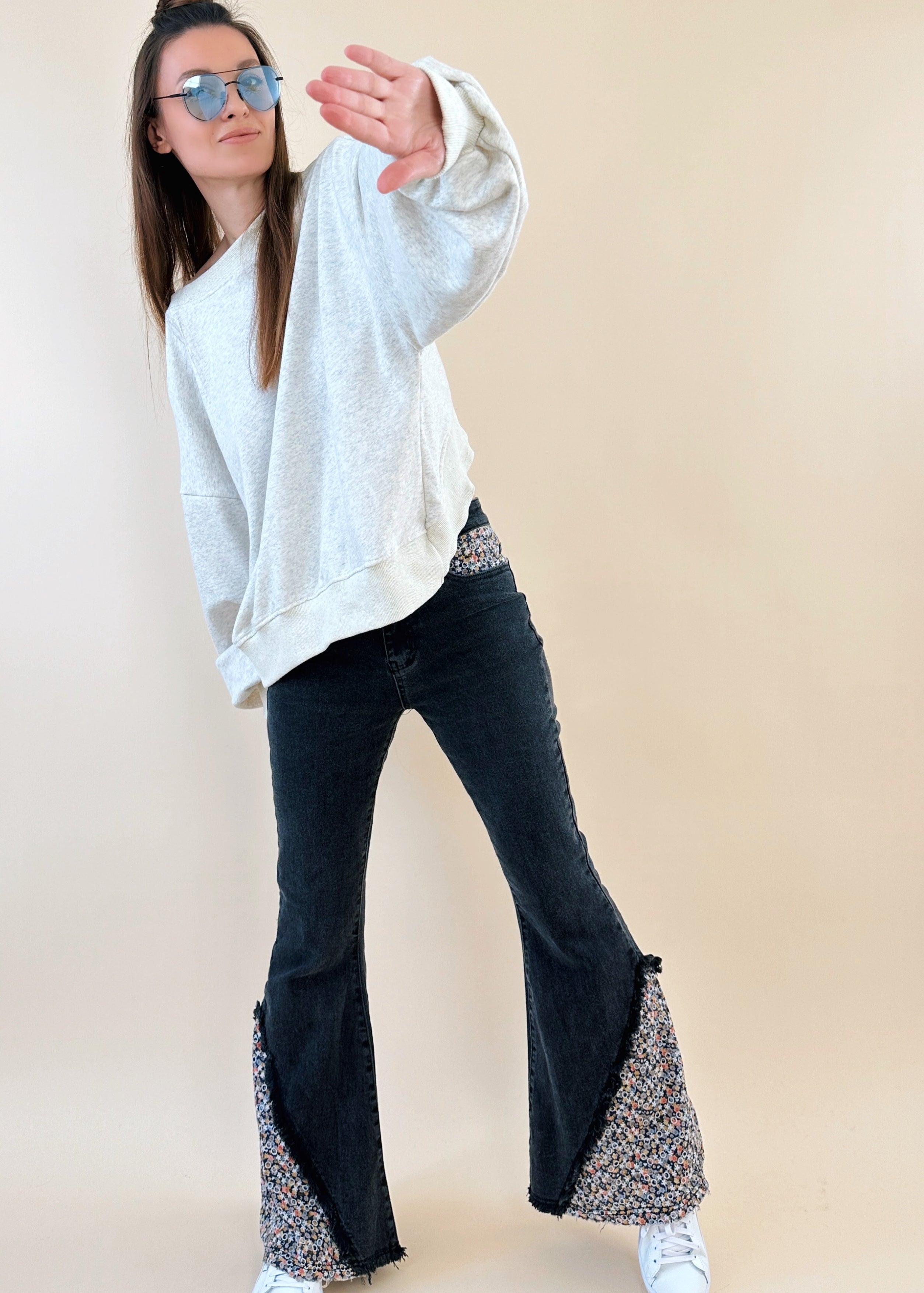 Farrah Embroidered Flare Jeans - alldeserved.com