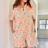 Chloe Floral Denim Romper - alldeserved.com