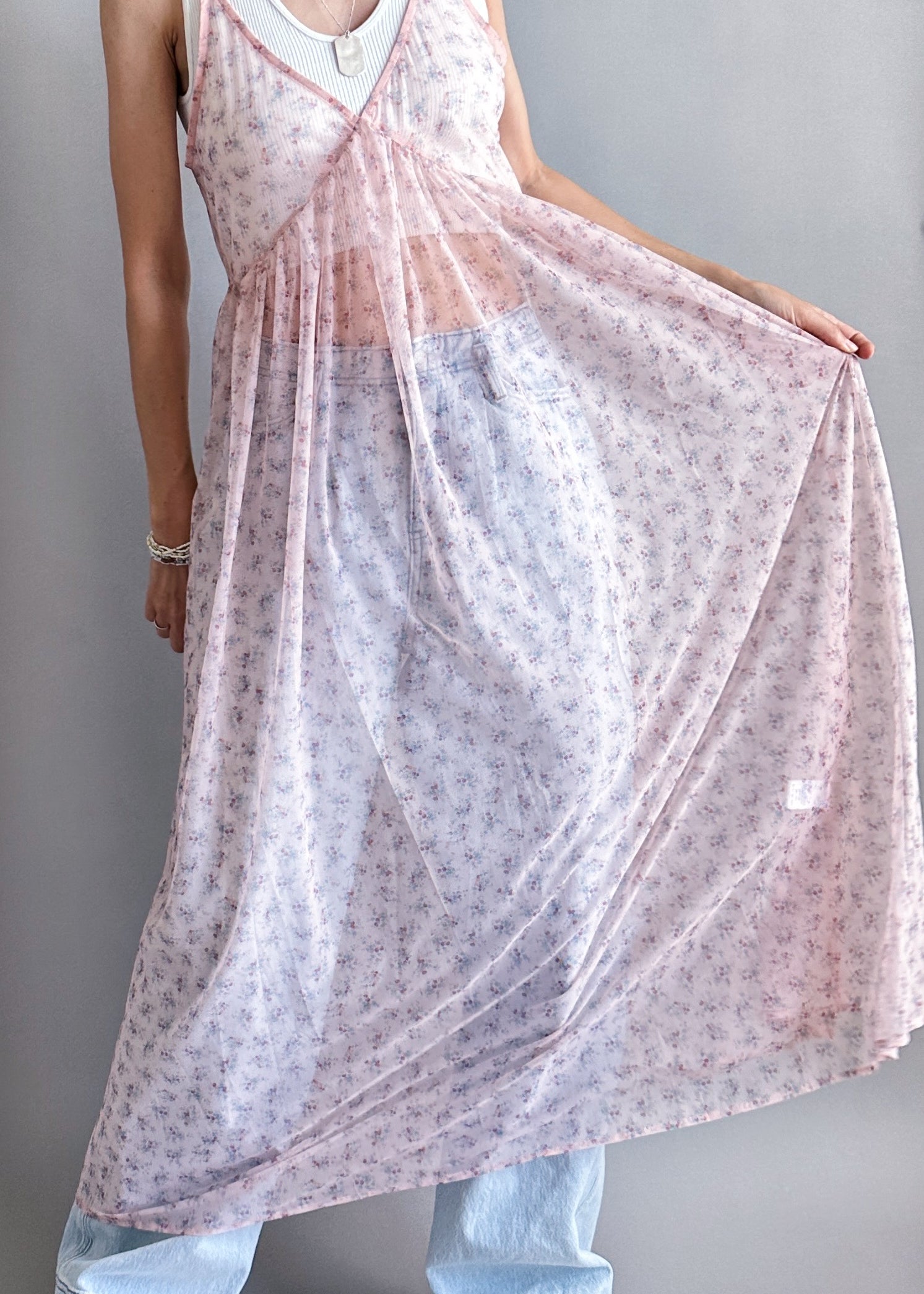 Bella Blossom See-through Dress - alldeserved.com