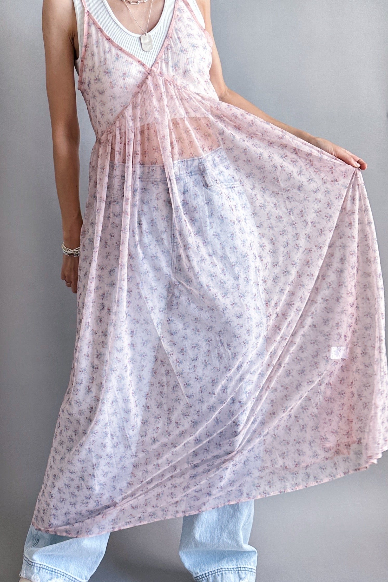 Bella Blossom See-through Dress - alldeserved.com