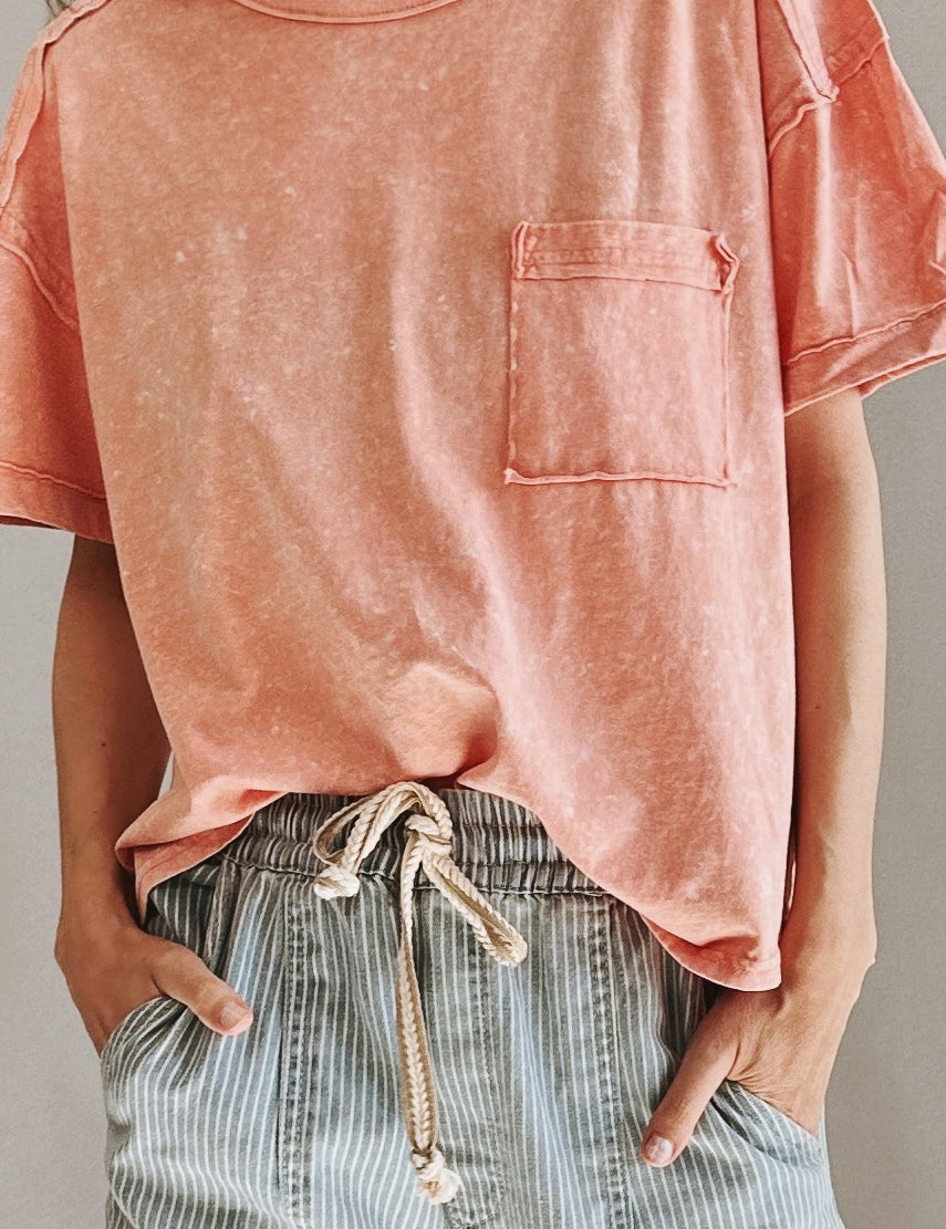 Raw Seamed Washed Tee - alldeserved.com