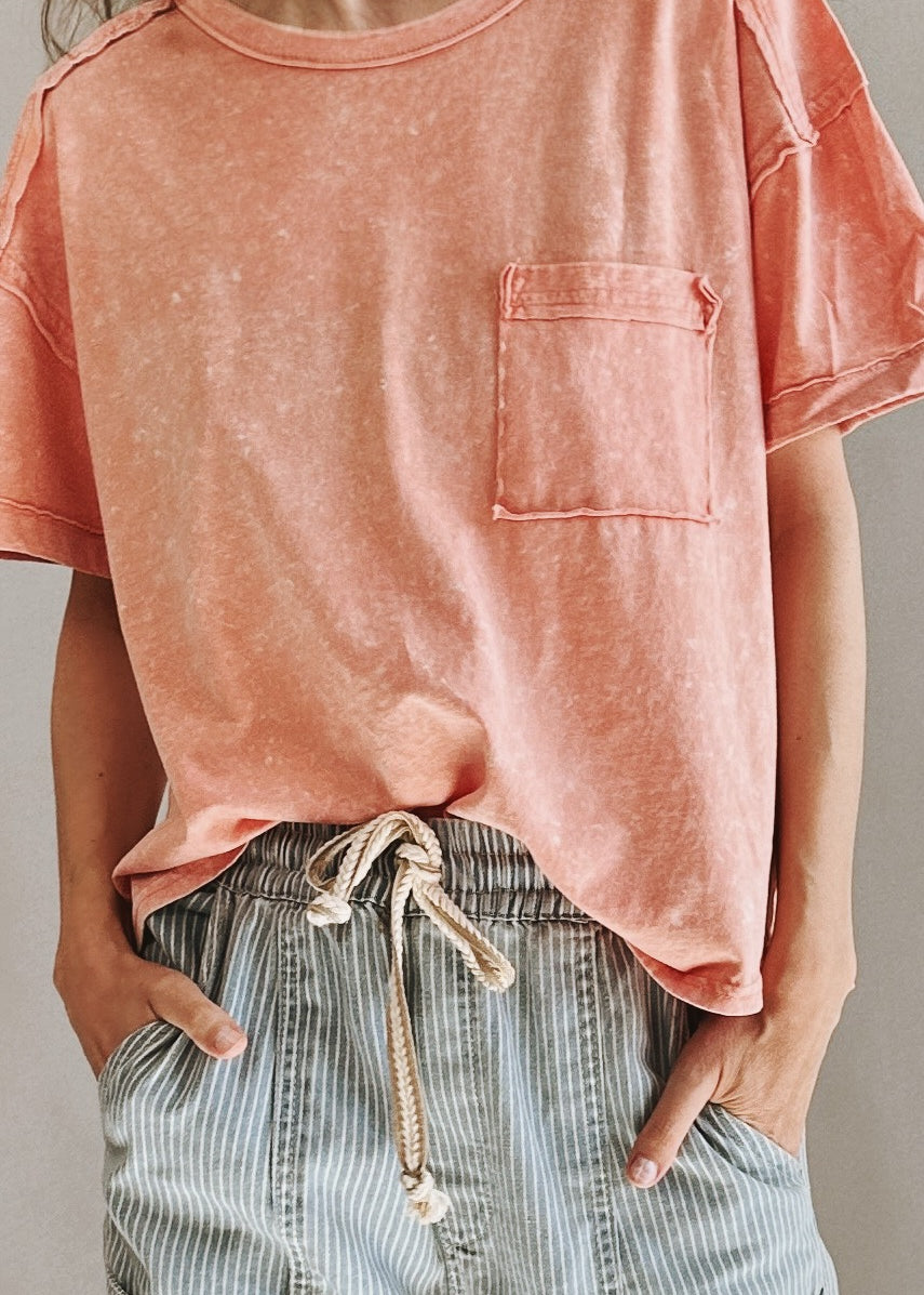 Raw Seamed Washed Tee - alldeserved.com