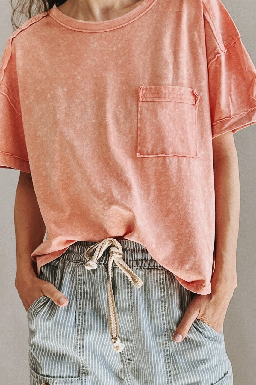 Raw Seamed Washed Tee - alldeserved.com