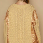 Knit and Quilt Relaxed Cardigan - alldeserved.com