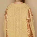 Knit and Quilt Relaxed Cardigan - alldeserved.com