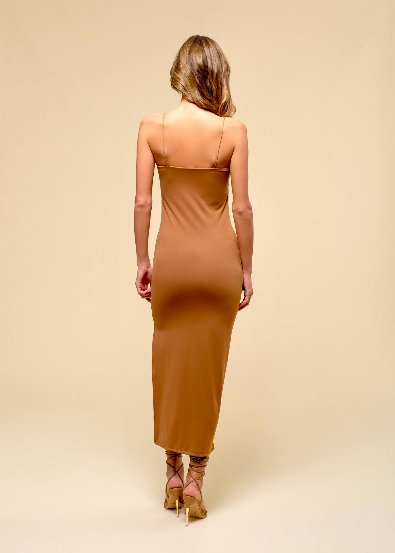 The Bobbi Bodycon Slit Midi Dress - alldeserved.com