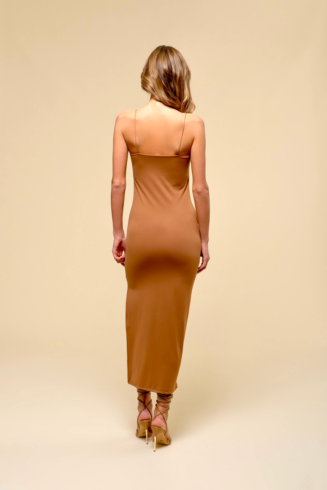 The Bobbi Bodycon Slit Midi Dress - alldeserved.com