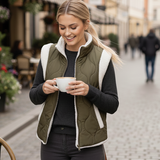 Ava Reversible Sherpa Quilted Vest