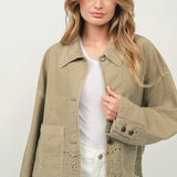 Magnolia Embroidered Denim Jacket - alldeserved.com