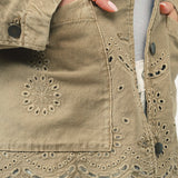 Magnolia Embroidered Denim Jacket - alldeserved.com