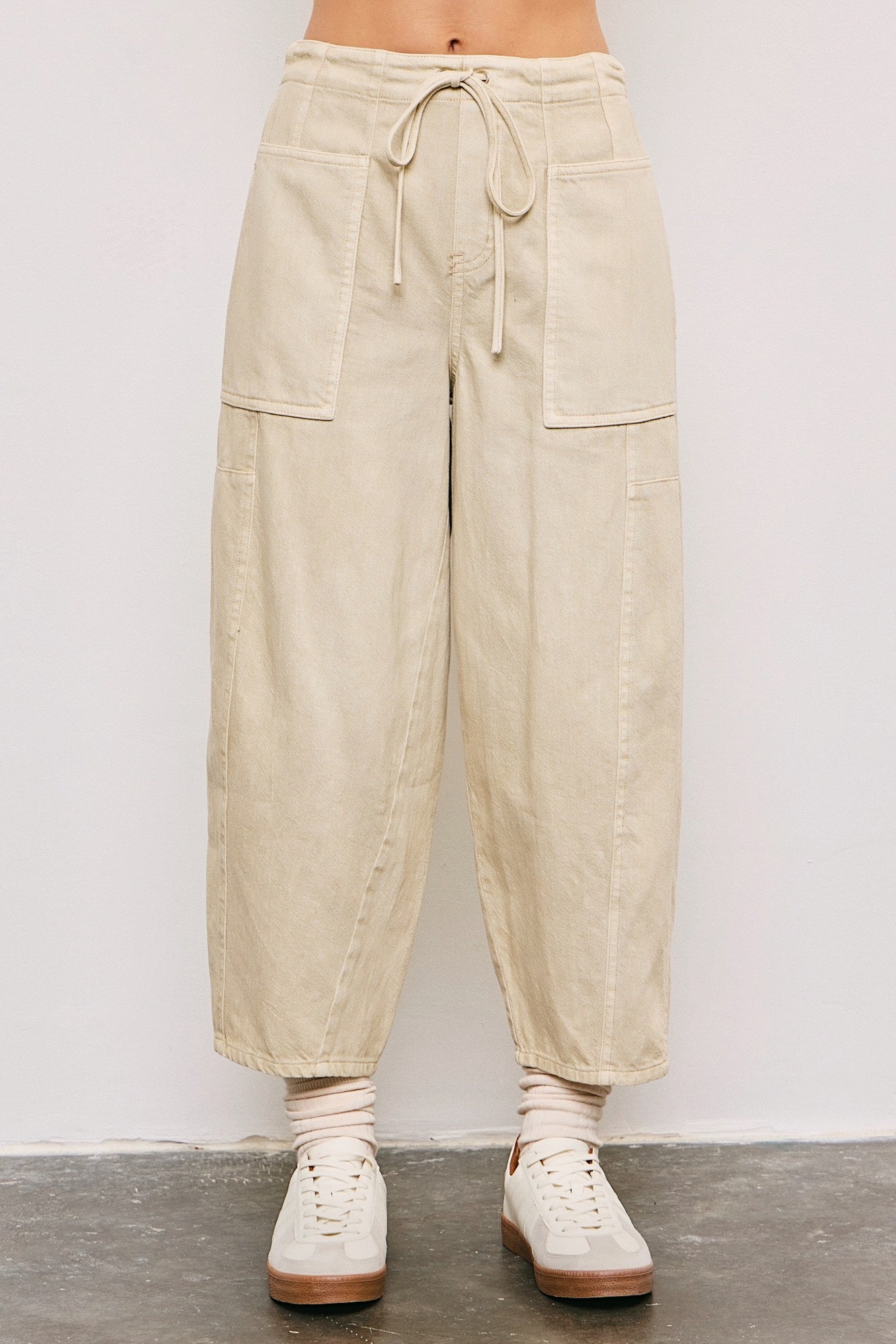 Moxie Washed Barrel Pull-On Pants - alldeserved.com
