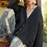 Knit and Quilt Relaxed Cardigan - alldeserved.com