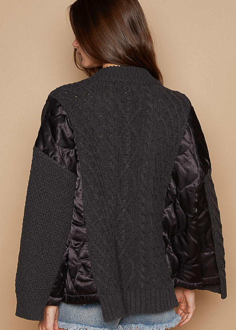 Knit and Quilt Relaxed Cardigan - alldeserved.com