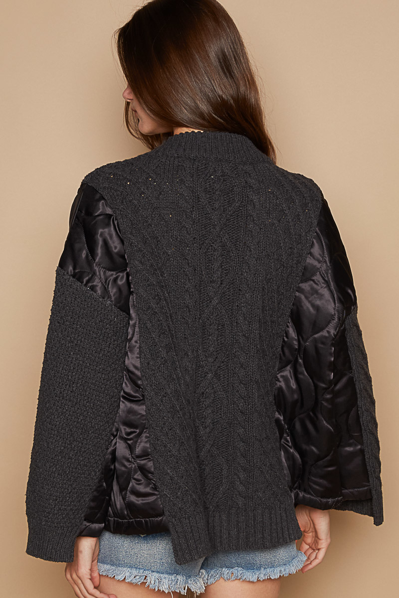 Knit and Quilt Relaxed Cardigan - alldeserved.com