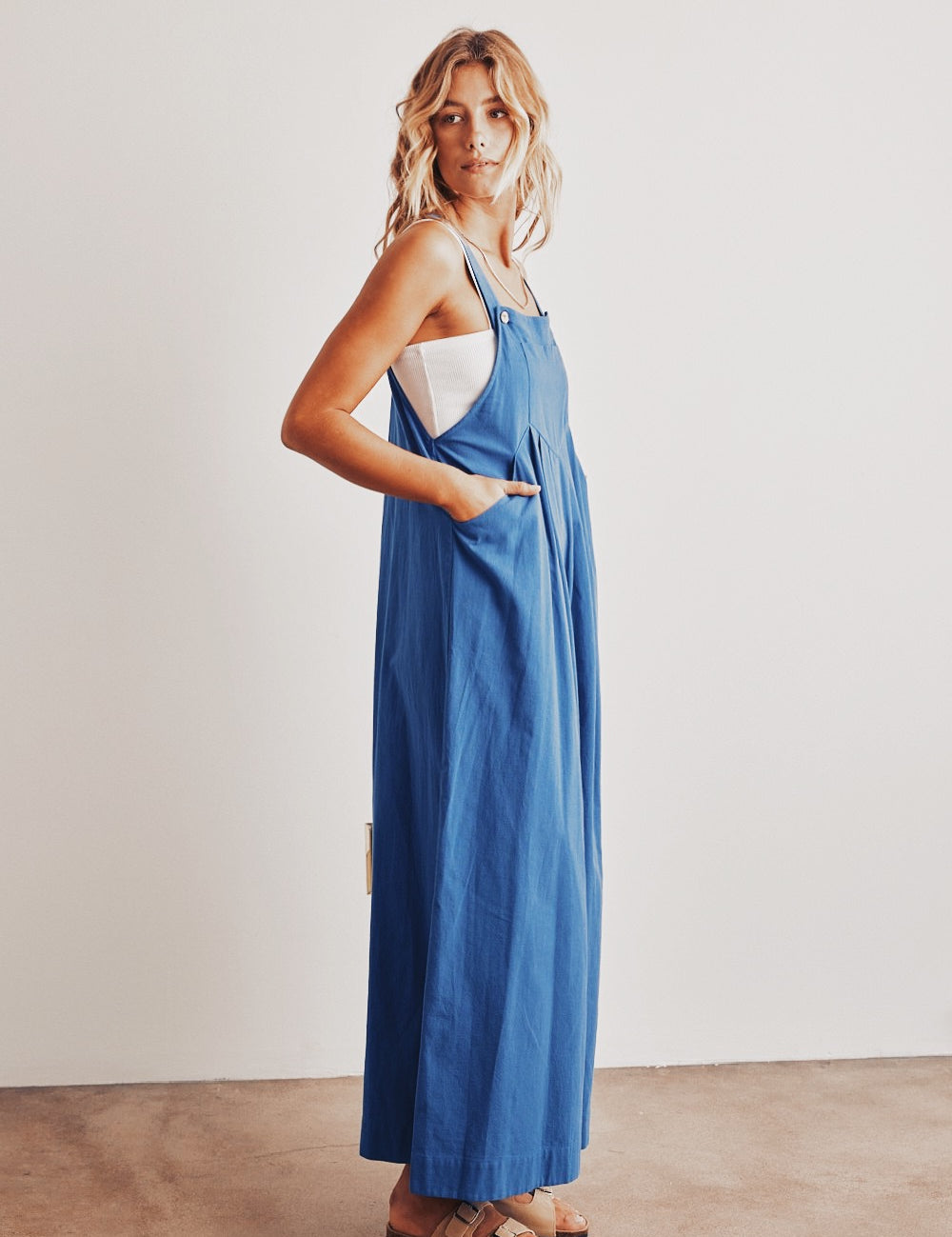 In My Dreams Wide Leg Cotton Jumpsuit - alldeserved.com