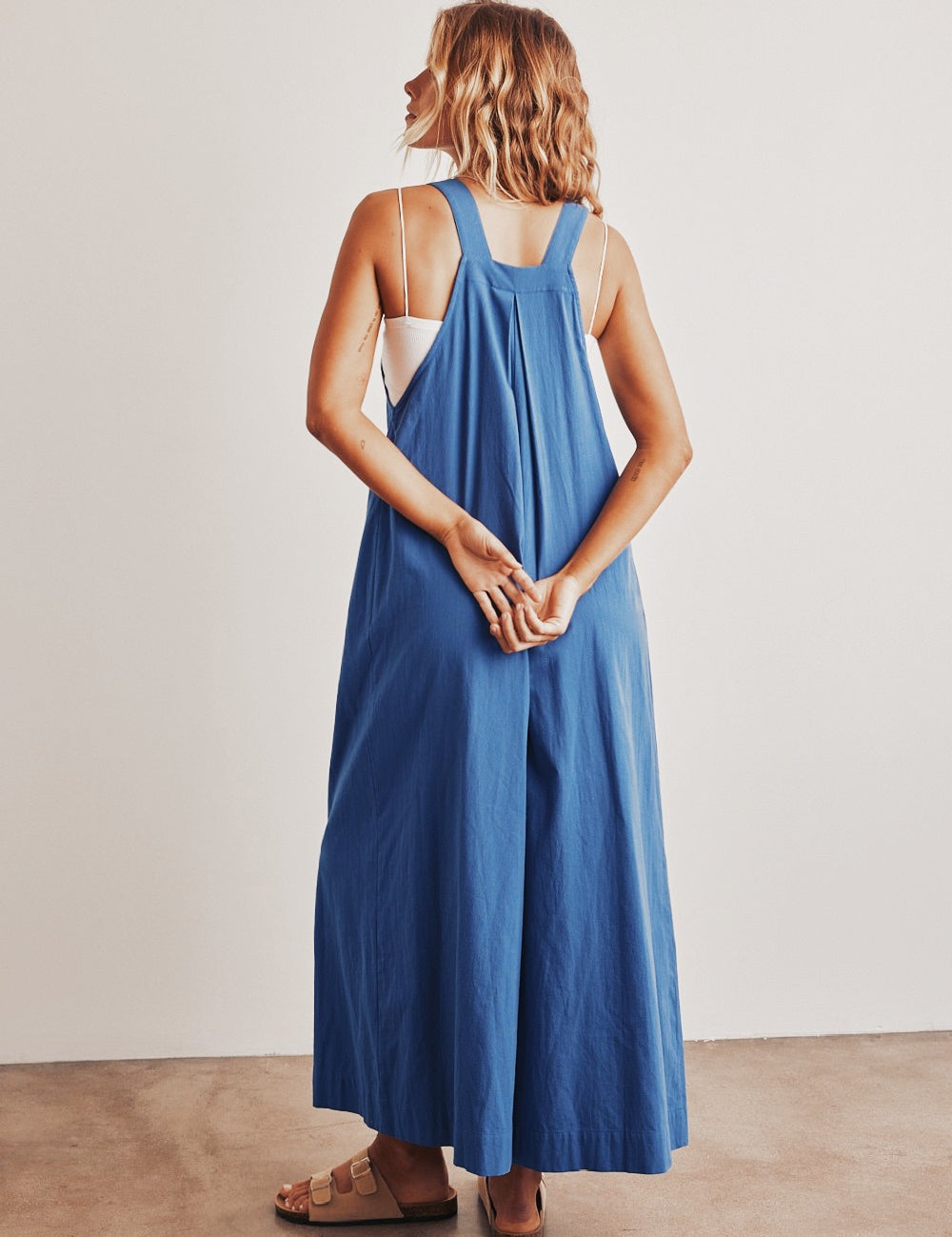 In My Dreams Wide Leg Cotton Jumpsuit - alldeserved.com