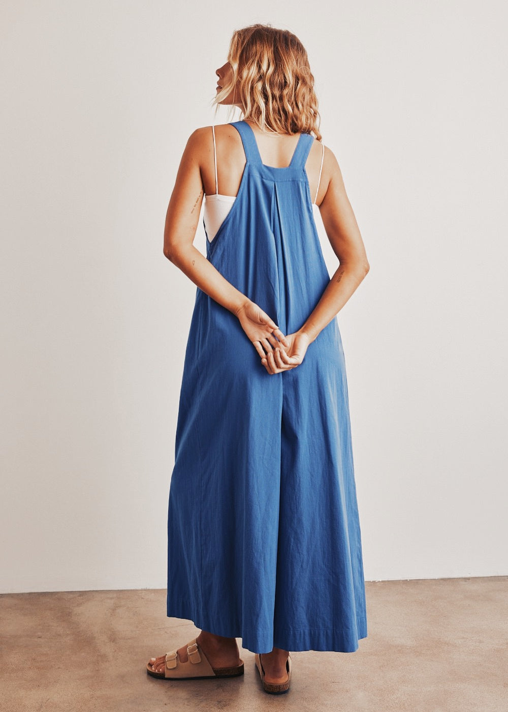 In My Dreams Wide Leg Cotton Jumpsuit - alldeserved.com