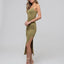 The Bobbi Bodycon Slit Midi Dress - alldeserved.com