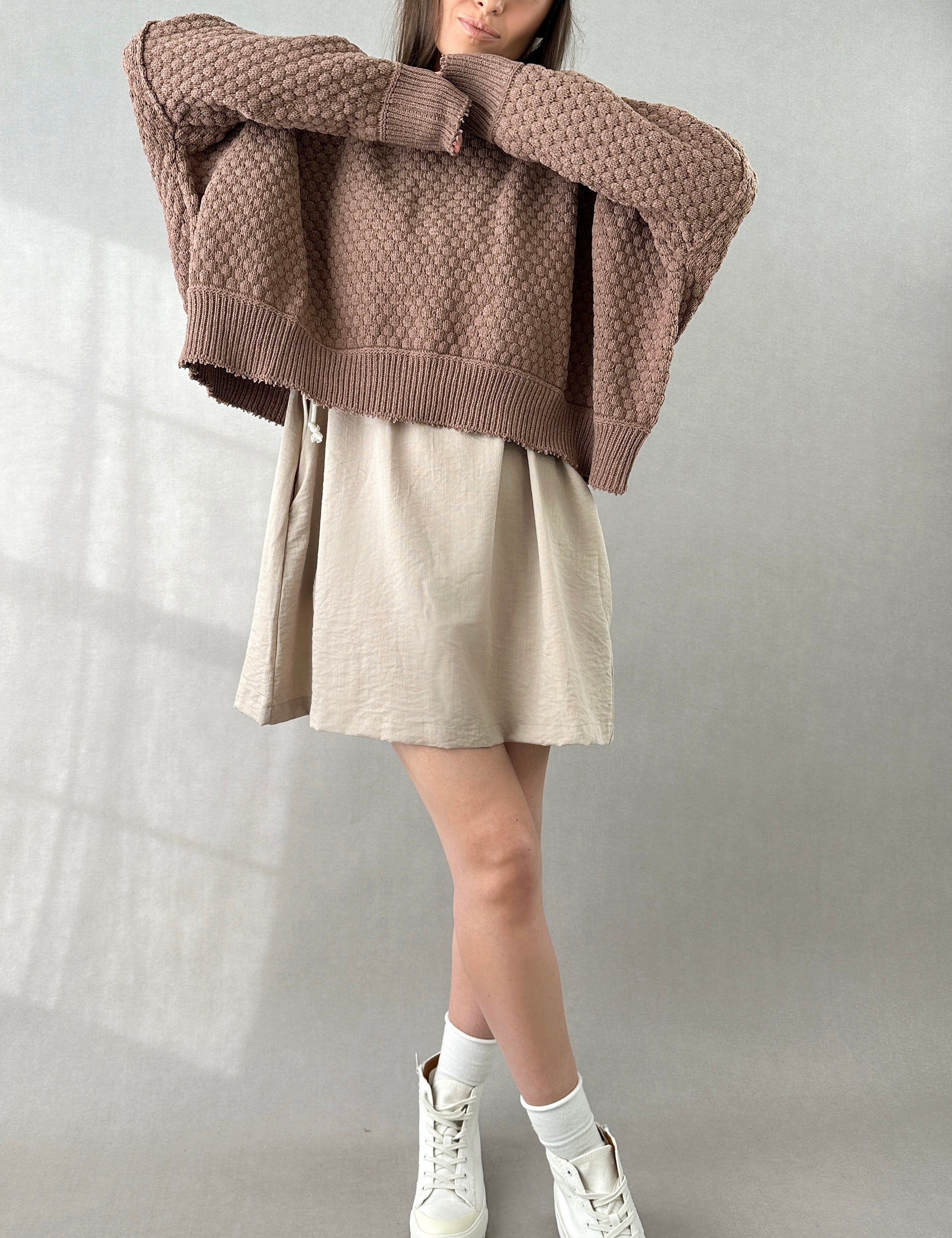 The Street Oversized Ribbed Sweater - alldeserved.com