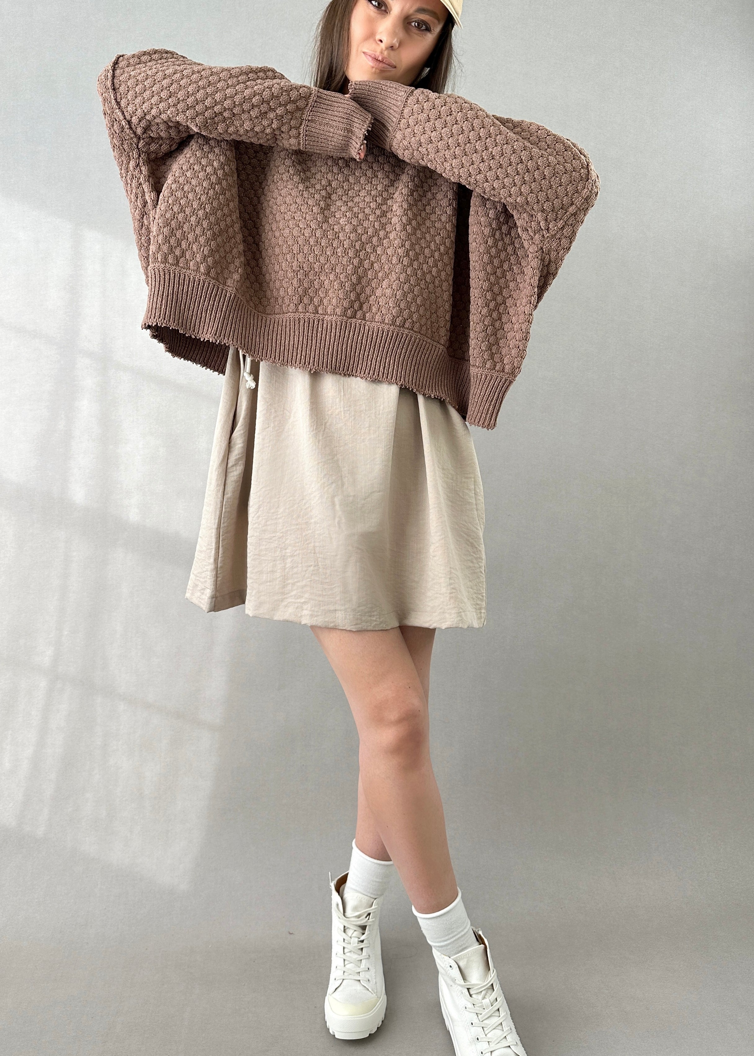 The Street Oversized Ribbed Sweater - alldeserved.com