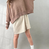The Street Oversized Ribbed Sweater - alldeserved.com