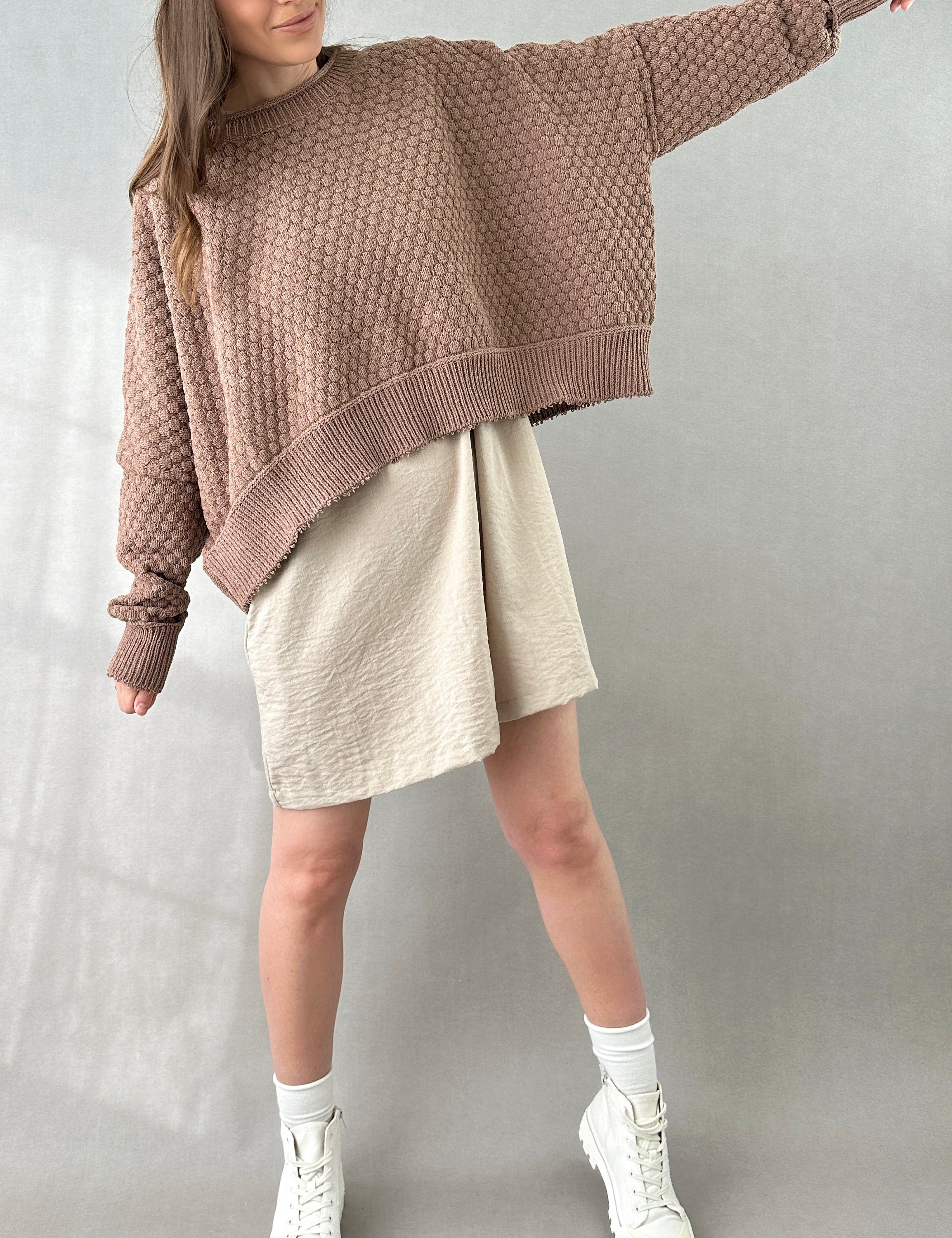 The Street Oversized Ribbed Sweater - alldeserved.com