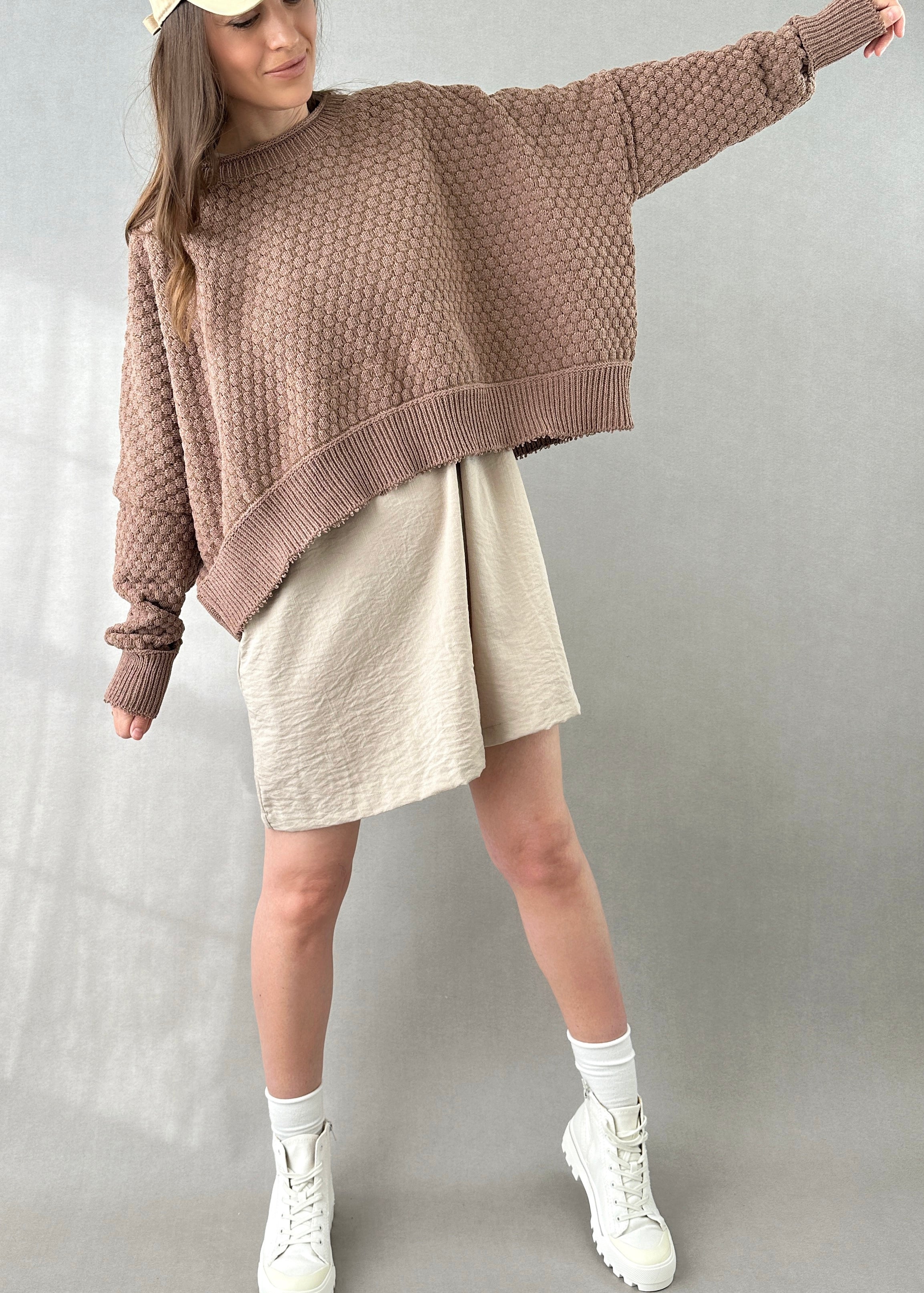 The Street Oversized Ribbed Sweater - alldeserved.com