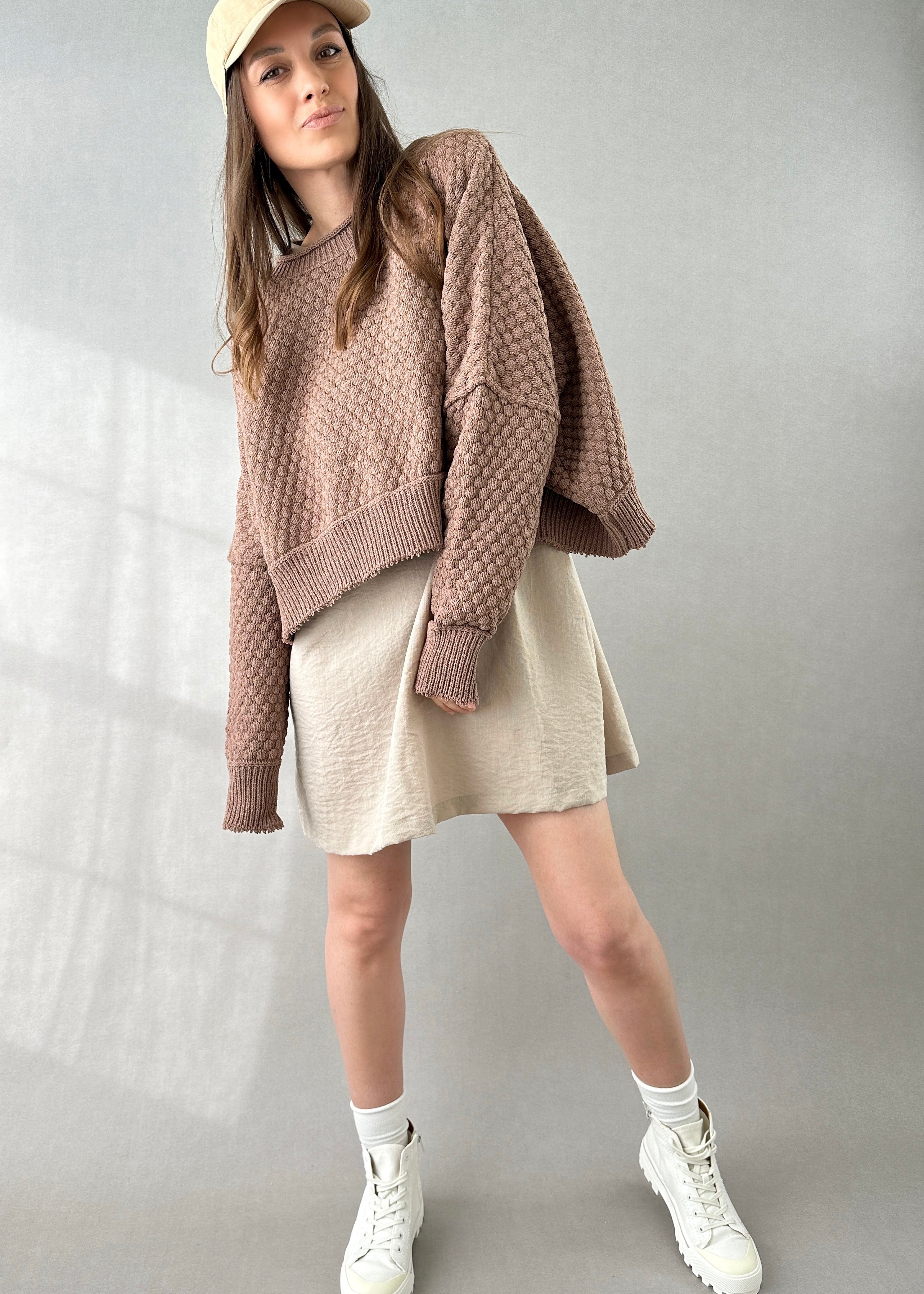 The Street Oversized Ribbed Sweater - alldeserved.com
