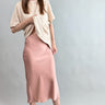 Main Street Satin Midi Skirt - alldeserved.com