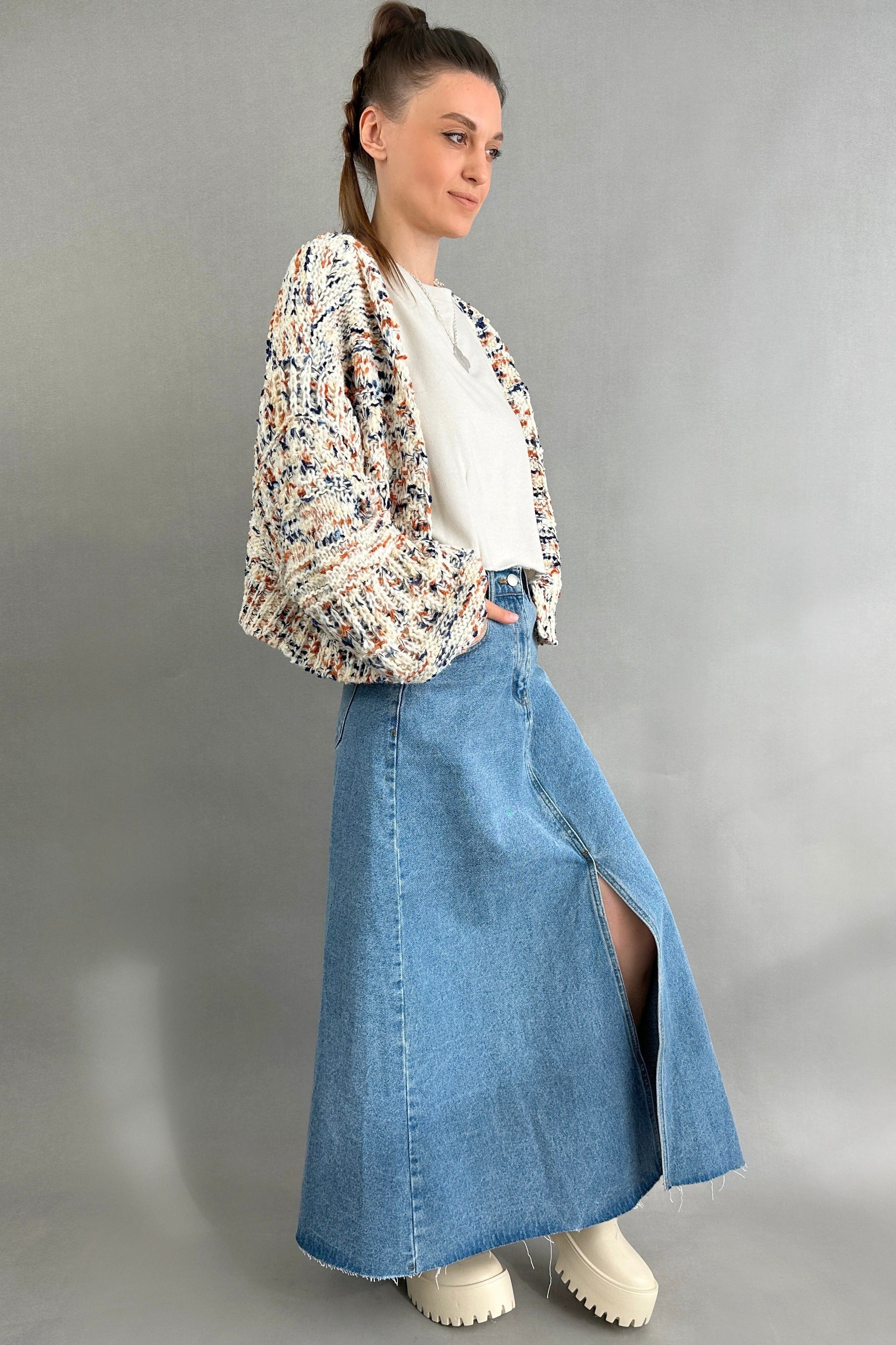 Willow Long A-line Denim Skirt - alldeserved.com
